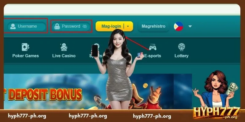 Mga Hakbang para Mag login sa HYPH777 nang Tama